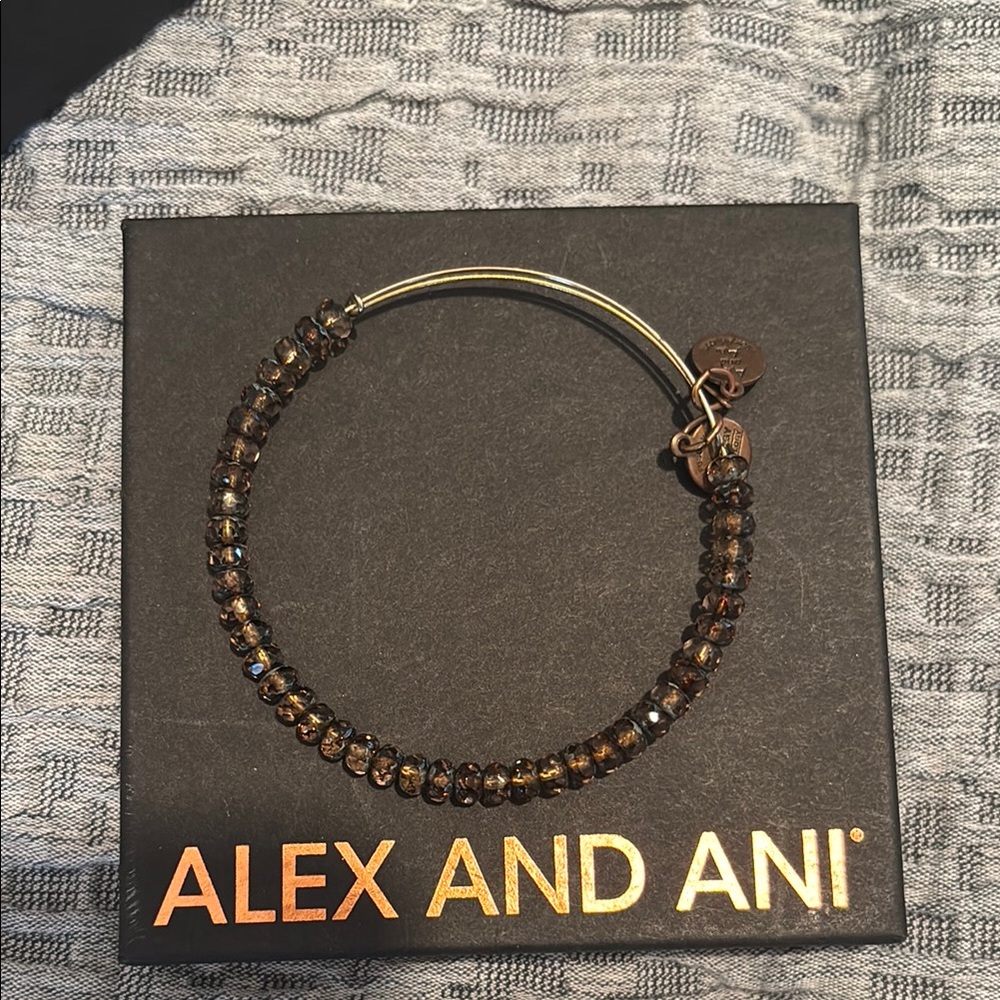 Alex and Ani Gold Beaded Bracelet